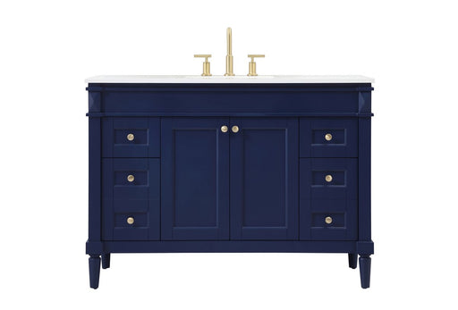 Elegant Lighting - VF31848BL - Single Bathroom Vanity - Bennett - Blue