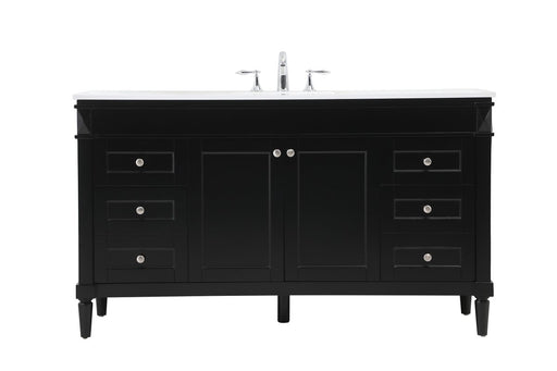 Elegant Lighting - VF31860BK - Single Bathroom Vanity - Bennett - Black