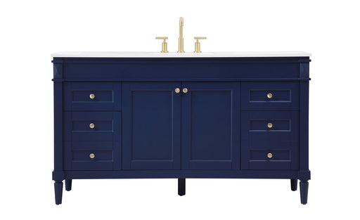 Elegant Lighting - VF31860BL - Single Bathroom Vanity - Bennett - Blue