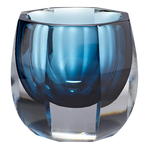 Cyan - 11253 - Vase - Blue/Clear