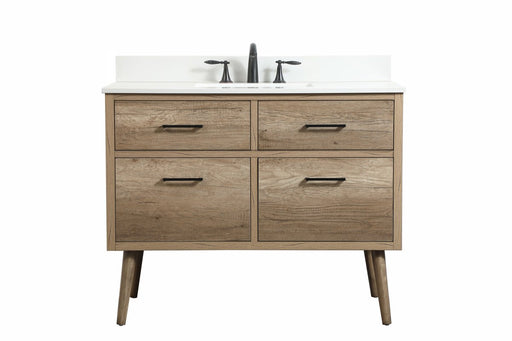 Elegant Lighting - VF41042NT-BS - Single Bathroom Vanity - Boise - Natural Oak