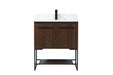 Elegant Lighting - VF42530MWT-BS - Vanity Sink Set - Sloane - Walnut