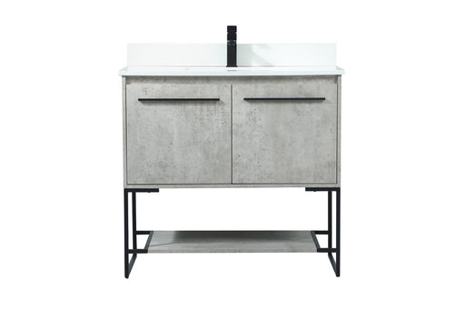 Elegant Lighting - VF42536MCG-BS - Vanity Sink Set - Sloane - Concrete Grey