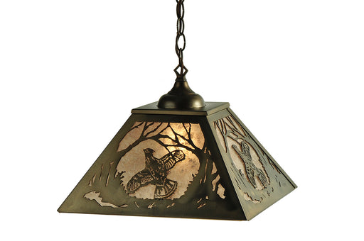 Meyda Tiffany - 110129 - Two Light Pendant - Ruffed Grouse - Antique Copper