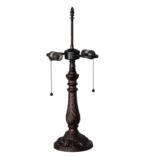 Meyda Tiffany - 11594 - Two Light Table Base - Grape - Mahogany Bronze