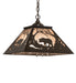 Meyda Tiffany - 124982 - Two Light Pendant - Bear At Dawn - Timeless Bronze