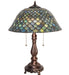 Meyda Tiffany - 132148 - Two Light Table Lamp - Tiffany Fishscale - Mahogany Bronze