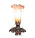 Meyda Tiffany - 13380 - One Light Accent Lamp - Amber/Purple Pond Lily - Custom