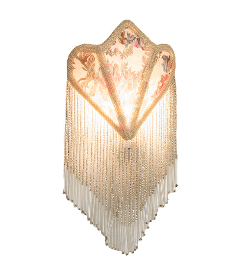 Meyda Tiffany - 14360 - One Light Night Light - Fabric & Fringe - Mahogany Bronze