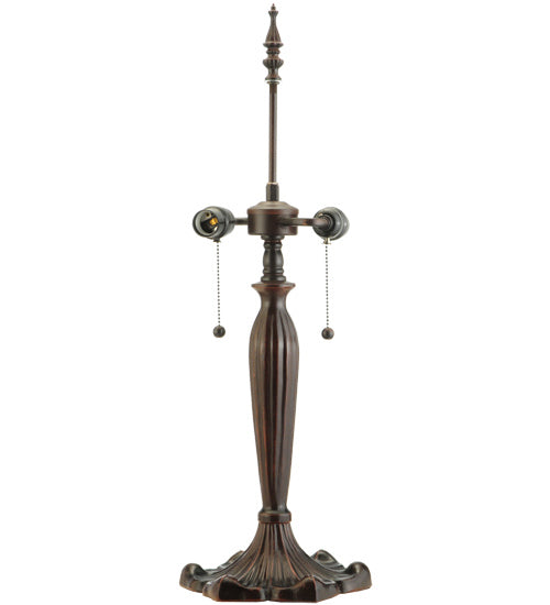 Meyda Tiffany - 163350 - Three Light Table Base - Victorian - Mahogany Bronze