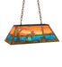Meyda Tiffany - 183255 - Six Light Pendant - Moose At Lake - Rust