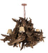 Meyda Tiffany - 197275 - Six Light Chandelier - Driftwood - Rust,Natural Wood