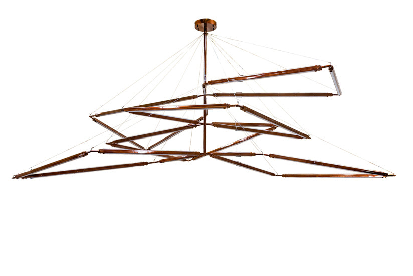 Meyda Tiffany - 210950 - LED Chandelier - Isotope - Transparent Copper