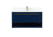 Elegant Lighting - VF43536MBL-BS - Vanity Sink Set - Roman - Blue