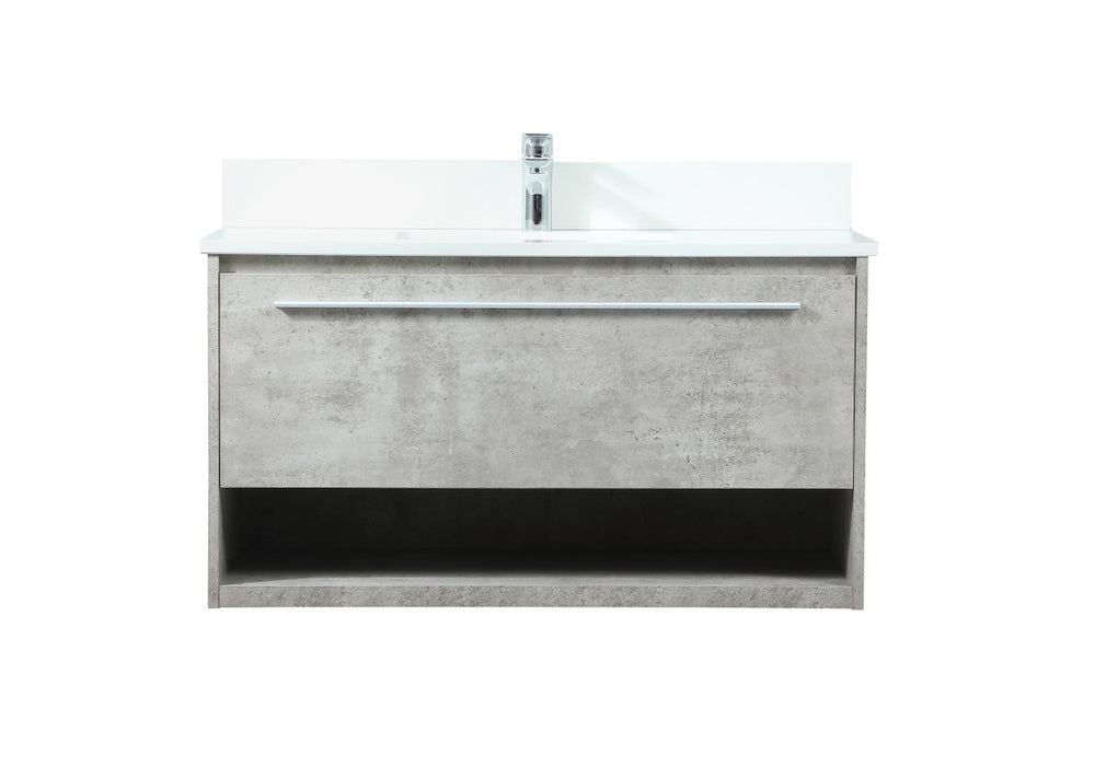 Elegant Lighting - VF43536MCG-BS - Vanity Sink Set - Roman - Concrete Grey