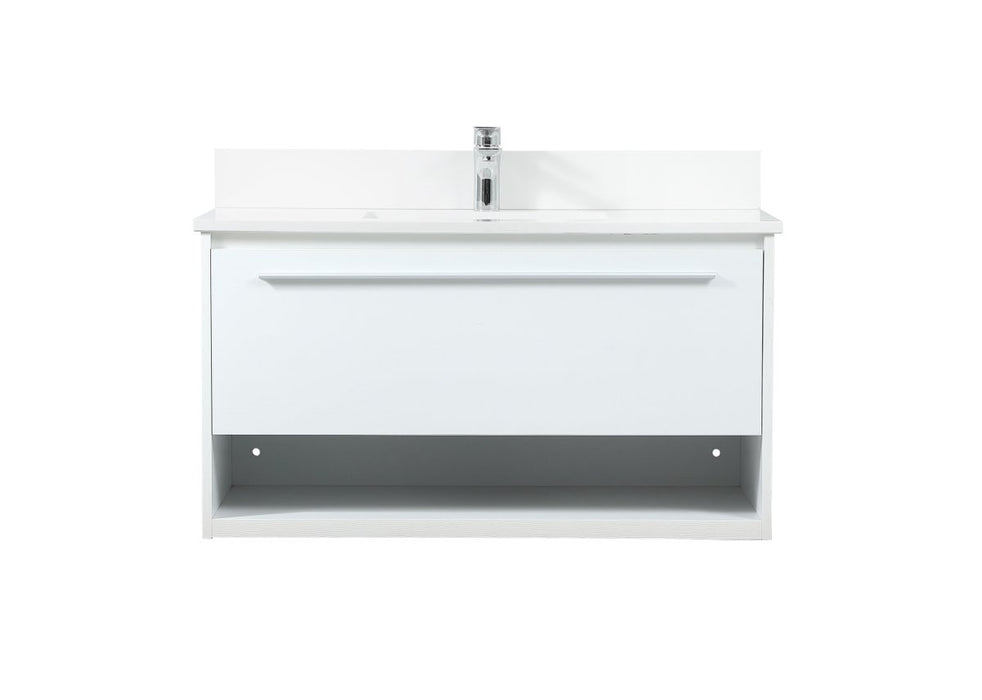 Elegant Lighting - VF43536MWH-BS - Vanity Sink Set - Roman - White