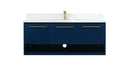 Elegant Lighting - VF43548MBL-BS - Vanity Sink Set - Roman - Blue