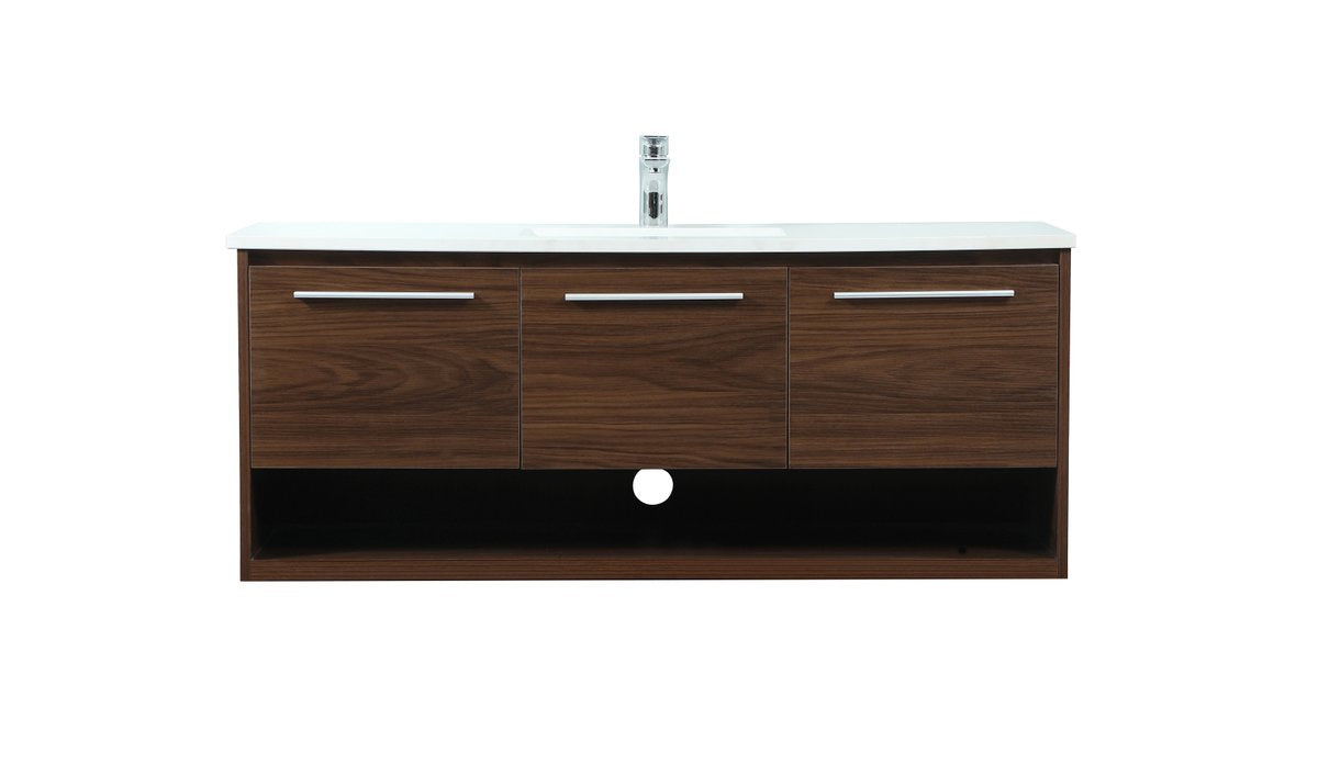 Elegant Lighting - VF43548MWT - Vanity Sink Set - Roman - Walnut