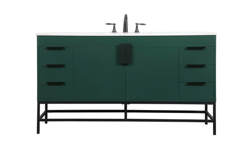 Elegant Lighting - VF48860MGN - Single Bathroom Vanity - Eugene - Green