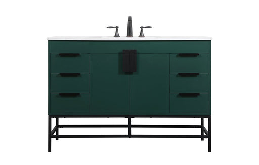 Elegant Lighting - VF488W48MGN - Single Bathroom Vanity - Eugene - Green