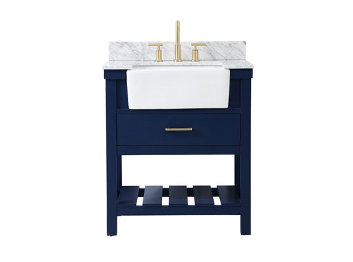 Elegant Lighting - VF60130BL-BS - Single Bathroom Vanity - Clement - Blue