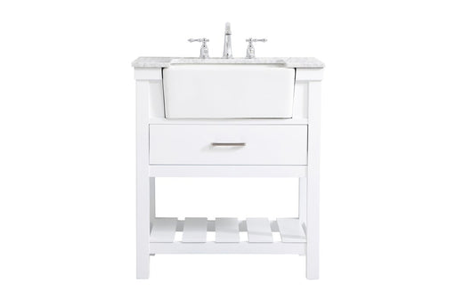 Elegant Lighting - VF60130WH - Single Bathroom Vanity - Clement - White