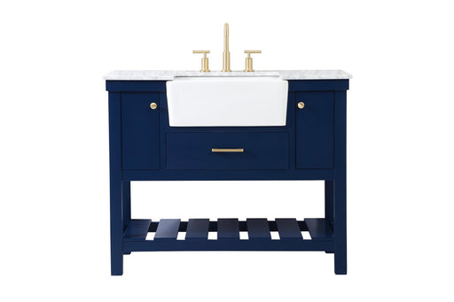 Elegant Lighting - VF60142BL - Single Bathroom Vanity - Clement - Blue