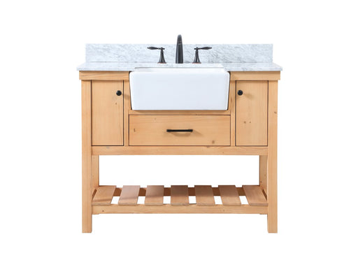 Elegant Lighting - VF60142NW-BS - Single Bathroom Vanity - Clement - Natural Wood