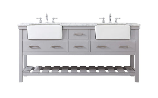 Elegant Lighting - VF60172DGR - Double Bathroom Vanity - Clement - Grey
