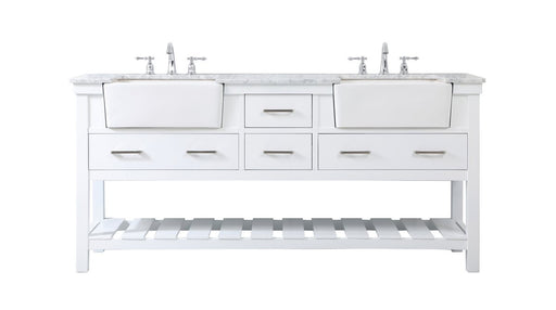 Elegant Lighting - VF60172DWH - Double Bathroom Vanity - Clement - White