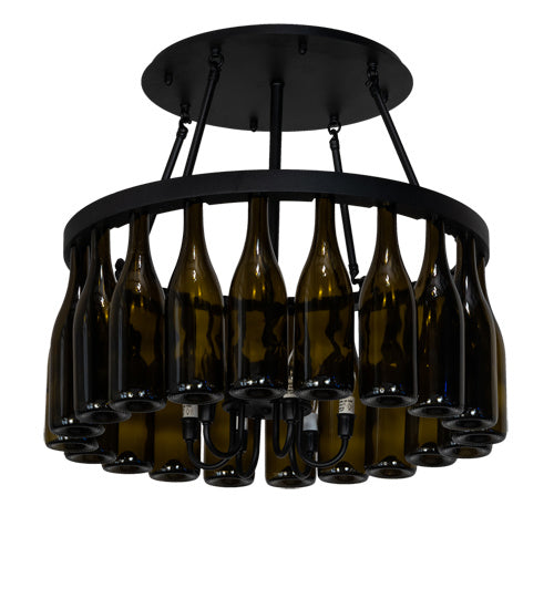 Meyda Tiffany - 235276 - Six Light Semi-Flushmount - Tuscan Vineyard