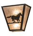 Meyda Tiffany - 235509 - Two Light Wall Sconce - Running Horses - Timeless Bronze