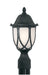 Designers Fountain - 2866-BK - One Light Post Lantern - Capella - Black