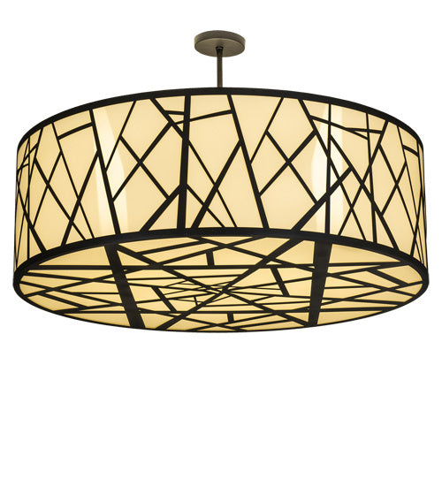 Meyda Tiffany - 238911 - Eight Light Pendant - Cilindro - Wrought Iron
