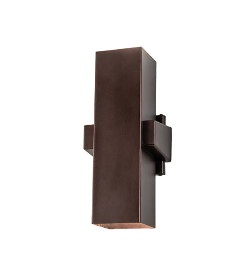 Meyda Tiffany - 238928 - Two Light Wall Sconce - Quadrato - Mahogany Bronze