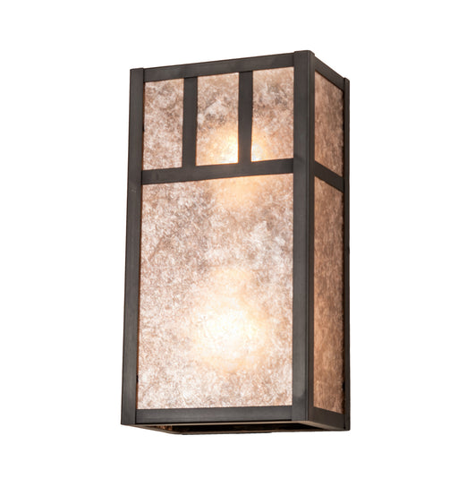 Meyda Tiffany - 239366 - Two Light Wall Sconce - Hyde Park - Craftsman Brown