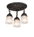 Meyda Tiffany - 239970 - Three Light Semi-Flushmount - Summer Wheat - Pewter,Antique