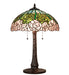 Meyda Tiffany - 242043 - Three Light Table Lamp - Cabbage Rose - Mahogany Bronze