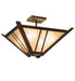 Meyda Tiffany - 242901 - Four Light Semi-Flushmount - Arta - Bronze