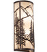 Meyda Tiffany - 243640 - Two Light Wall Sconce - Tall Pines - Mahogany Bronze