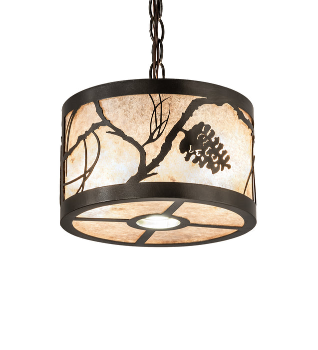 Meyda Tiffany - 244174 - Three Light Pendant - Whispering Pines - Oil Rubbed Bronze