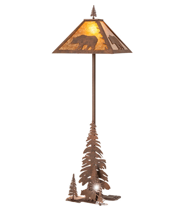 Meyda Tiffany - 244686 - Two Light Floor Lamp - Lone Bear - Rust
