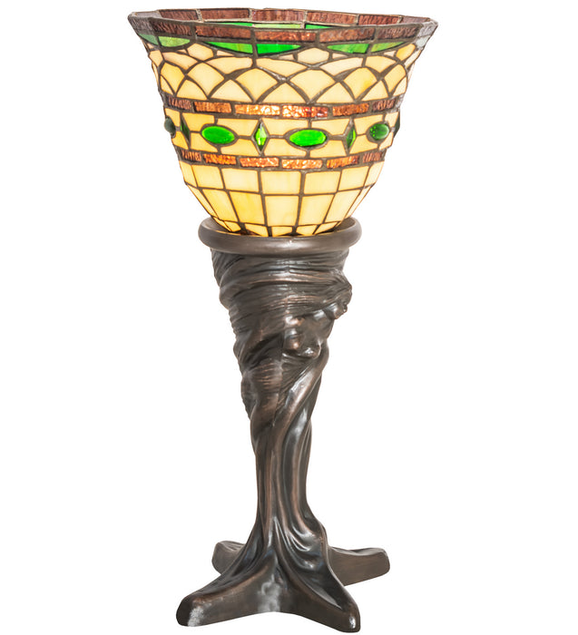Meyda Tiffany - 244883 - One Light Mini Lamp - Tiffany Roman - Mahogany Bronze