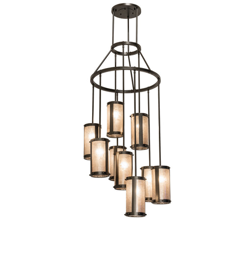 Meyda Tiffany - 245270 - Nine Light Chandelier - Cartier - Oil Rubbed Bronze