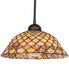 Meyda Tiffany - 245670 - One Light Pendant - Tiffany Fishscale - Mahogany Bronze