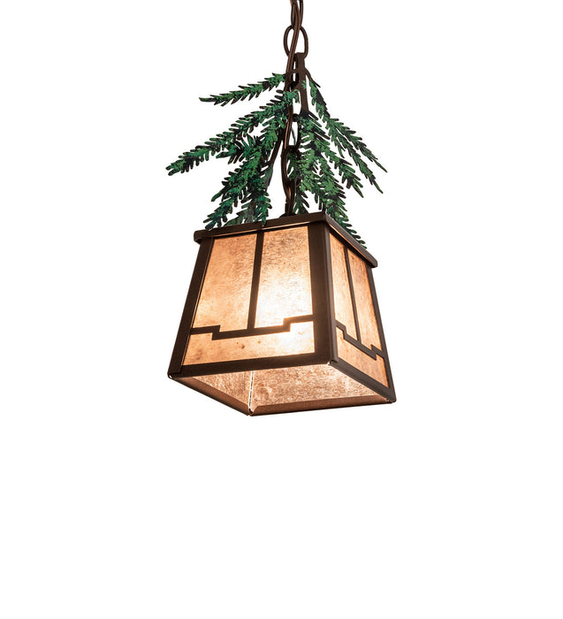 Meyda Tiffany - 246451 - One Light Mini Pendant - Pine Branch - Timeless Bronze
