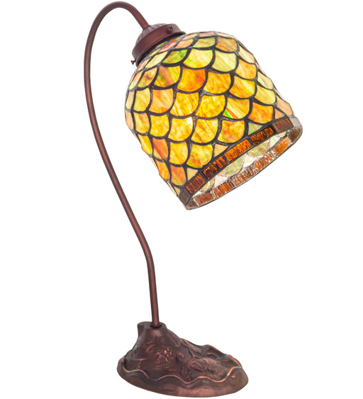 Meyda Tiffany - 247788 - One Light Desk Lamp - Acorn - Mahogany Bronze