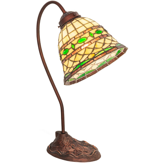 Meyda Tiffany - 247792 - One Light Desk Lamp - Tiffany Roman - Mahogany Bronze