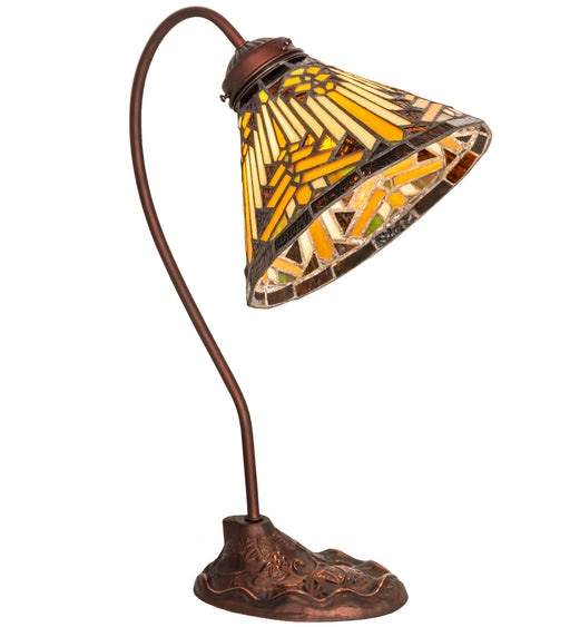 Meyda Tiffany - 247794 - One Light Desk Lamp - Nuevo Mission - Mahogany Bronze