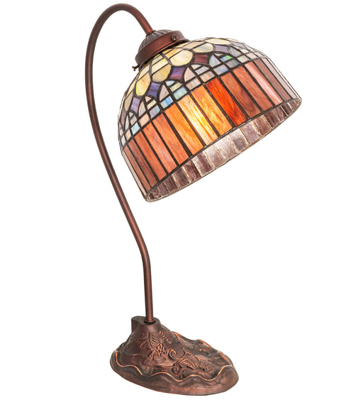 Meyda Tiffany - 247797 - One Light Desk Lamp - Tiffany Candice - Mahogany Bronze
